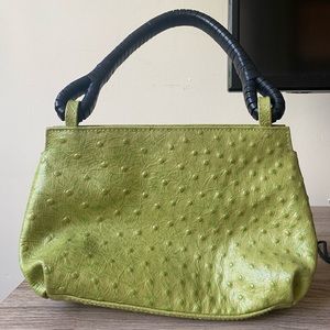 Y2K Small Green Textured Purse with Matching Wallet